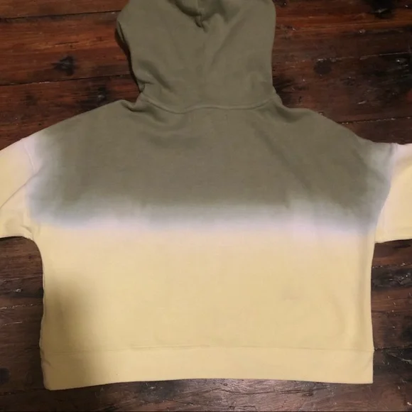 Calvin Klein Green Tie Dye Crop Hoodie Size Small - Picture 3 of 6